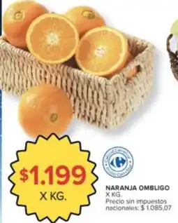 Carrefour Naranja ombligo oferta