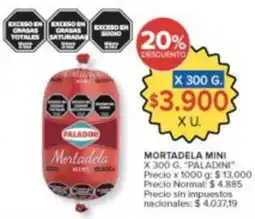 Carrefour Paladini mortadela mini oferta