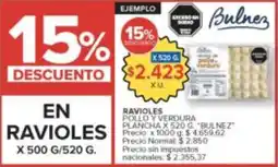 Carrefour Bulnez ravioles pollo y verdura oferta
