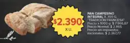 Carrefour Pan campesino integral oferta