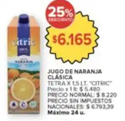 Carrefour Citric jugo de naranja clásica oferta