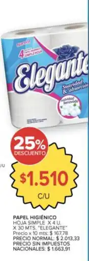 Carrefour Elegante papel higiénico oferta