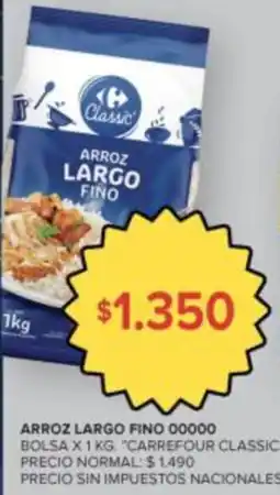 Carrefour Carrefour classic arroz largo fino oferta
