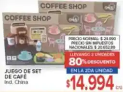 Carrefour Coffee shop juego de set de café oferta