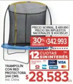 Carrefour Trampolín con red protectora oferta