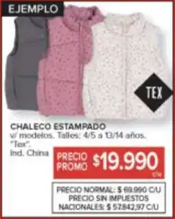 Carrefour Tex chaleco estampado oferta