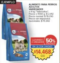 Carrefour Sabrositos alimento para perros adultos variedades oferta