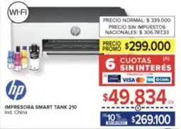 Carrefour Hp impresora smart tank 210 oferta