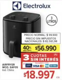 Carrefour Electrolux airfryer oferta