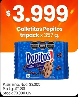 Changomas Pepitos galletitas oferta