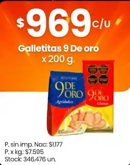 Changomas Galletitas 9 de oro oferta