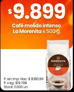 Changomas La morenita café molido intenso oferta