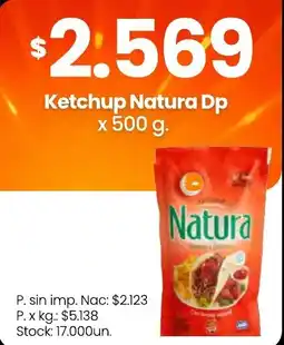 Changomas Natura ketchup oferta