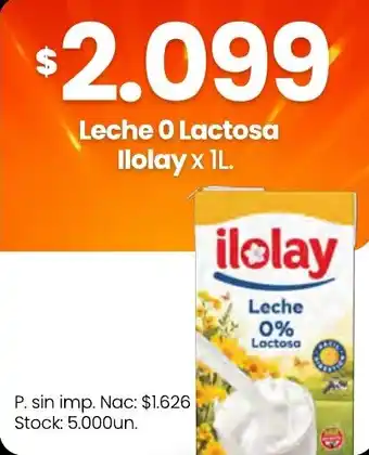 Changomas Ilolay leche 0% lactosa oferta