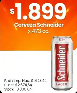 Changomas Schneider cerveza oferta