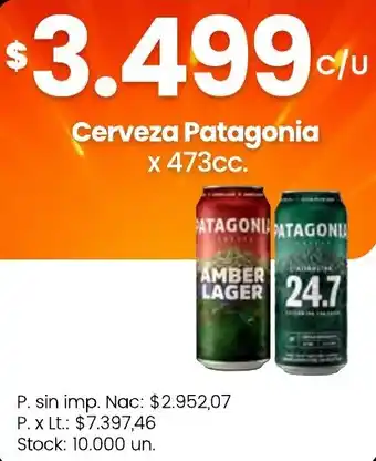 Changomas Patagonia cerveza oferta