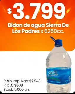 Changomas Sierra de los padres agua oferta