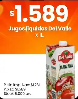 Changomas Del Valle jugos líquidos oferta