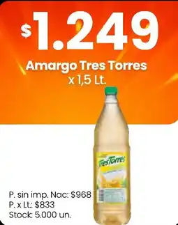 Changomas Tres Torres amargo oferta