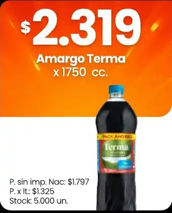 Changomas Amargo terma oferta