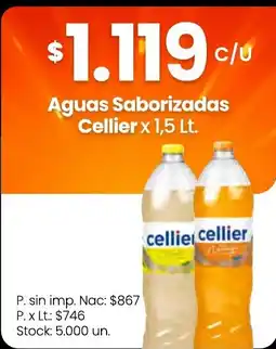 Changomas Cellier aguas saborizadas oferta