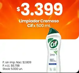 Changomas Cif limpiador cremoso oferta