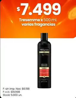 Changomas Tresemme shampoo oferta