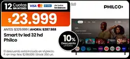 Changomas Philco smart tv led 32 hd oferta