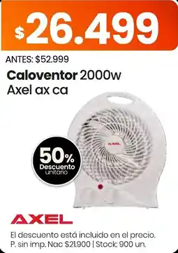 Changomas Axel caloventor 2000w oferta