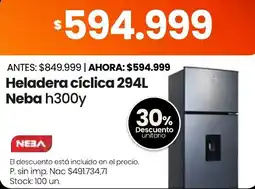 Changomas Neba heladera cíclica oferta