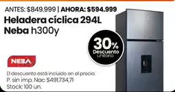 Changomas Neba heladera cíclica oferta