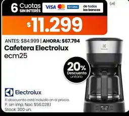 Changomas Electrolux cafetera electrolux ecm25 oferta