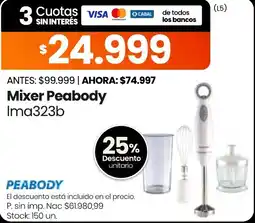 Changomas Peabody mixer oferta