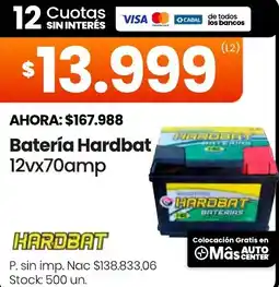 Changomas Hardbat batería oferta