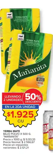 Carrefour Express Mañanita yerba mate oferta
