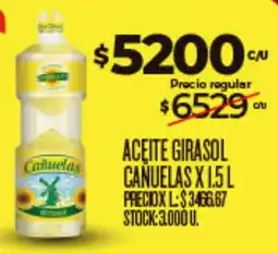 Supermercados DIA Canauelas aceite girasol oferta