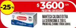 Supermercados DIA La serenisima manteca calidad extra oferta