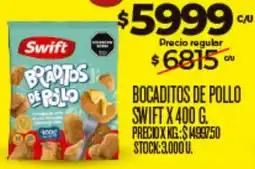 Supermercados DIA Swift bocaditos de pollo oferta