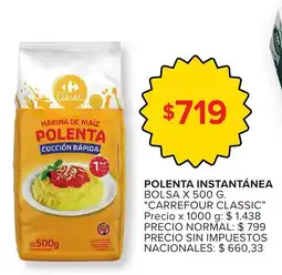 Carrefour Express Carrefour classic polenta instantánea oferta