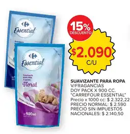Carrefour Express Carrefour essential suavizante para ropa fragancia floral oferta