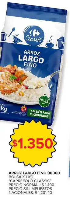 Carrefour Express Carrefour classic arroz largo fino oferta