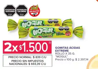 Mogul gomitas ácidas extreme