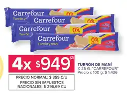Carrefour Express Carrefour turrón y maní oferta