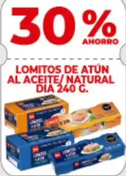 Supermercados DIA Dia lomitos de atún al aceite/natural oferta