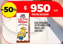 Supermercados DIA Las tres niñas leche con cacao oferta