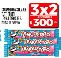 Supermercados DIA Lenguetazo caramelo masticable tutti frutti oferta