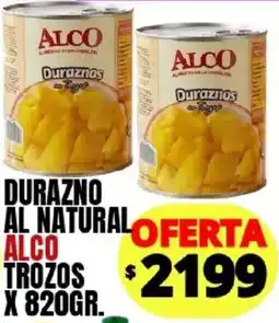 Supermercados Mariano Max Alco durazno al natural trozos oferta
