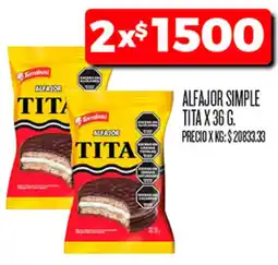 Supermercados DIA Terrabuni alfajor tita oferta