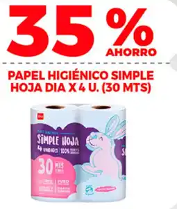 Supermercados DIA Dia papel higiénico simple hoja oferta