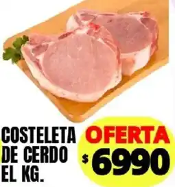 Supermercados Mariano Max Costeleta de cerdo oferta
